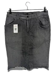 Vorschaubild 1 von Damen Jeansrock Gr. W-33 Grau Midirock Casual