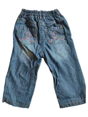 Vorschaubild 2 von Mädchen Jeans Hose Regular Fit Gr. 80 Blau Casual