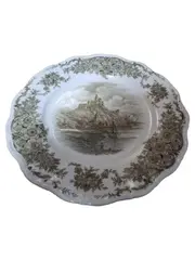 Vorschaubild 1 von Sammelteller Landschaft Porzellan Braun 24cm Traditionell