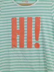 Vorschaubild 2 von Kinder T-Shirt gestreift HI! Aufdruck Gr. 158/164 Mehrfarbig