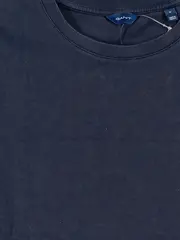 Vorschaubild 2 von Damen T-Shirt Blau Gr. 38/M Kurzarm Baumwolle Casual