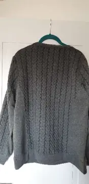 Vorschaubild 2 von Woman Pullover Damen Gr. 40-42 Grau Zopfmuster Langarm