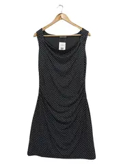 Vorschaubild 1 von Etuikleid Damen 38/M Schwarz Punkte Klassisch Elegant