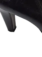 Vorschaubild 2 von Leder Stiefelette Damen Schwarz Gr. 39 Elegant Reißverschluss