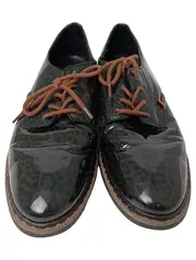 Vorschaubild 2 von Damen Schnürschuhe Gr. 37 Schwarz Lack Tierdruck Klassisch Elegant