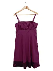 Vorschaubild 1 von festliches Kleid Damen Lila Gr. 38 M Elegant Minikleid Träger