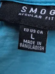 Vorschaubild 3 von Herren T-Shirt Türkis Gr. 50/L Casual Baumwolle