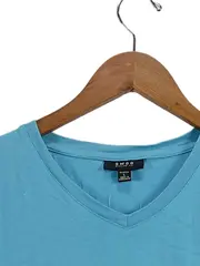 Vorschaubild 2 von Herren T-Shirt Türkis Gr. 50/L Casual Baumwolle