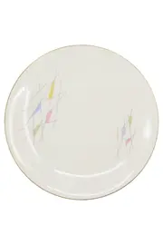 Vorschaubild 1 von Servierteller Weiß Vintage Abstrakt Keramik 19 cm