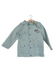 Vorschaubild 1 von Leichte Jacke Kinder Gr. 110 Blau Kapuze Polyester Freizeit