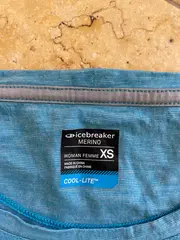 Vorschaubild 6 von Damen T-Shirt Blau Gr. 34/XS Sportlich Outdoor Meliert