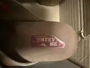 Vorschaubild 4 von Les Marina Damen Pantoletten Clogs Gr. 39 Braun Leder Holzsohle Nieten Vintage