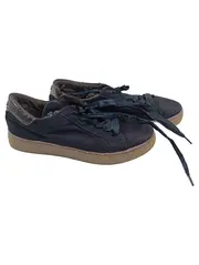 Vorschaubild 1 von Damen Sneaker Low Blau Gr. 39 Satinschnürung Glitzer