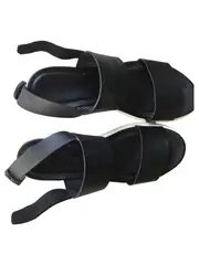Vorschaubild 1 von Sandalen Damen Gr. 39 Schwarz Casual Riemchensandalen