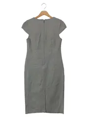 Vorschaubild 2 von Etuikleid Damen 32/XXS Grau Kariert Business Elegant