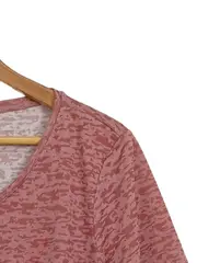 Vorschaubild 3 von Damen T-Shirt Rosa mit Print Gr. 46/3XL Casual