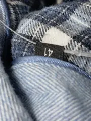 Vorschaubild 3 von Herren Freizeithemd Kariert Blau Gr. 41;M Baumwolle Klassisch