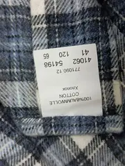 Vorschaubild 4 von Herren Freizeithemd Kariert Blau Gr. 41;M Baumwolle Klassisch