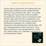 Vorschaubild 3 von Phantom der Oper CD Soundtrack Peter Hofmann Hamburger Aufführung
