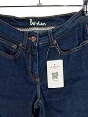 Vorschaubild 2 von Damen Jeans Straight Leg Hose Blau Gr. S W28/36 Casual