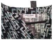 Vorschaubild 3 von Bluse Damen Gr. 40 L Modern Mehrfarbig Grafisches Muster 3/4-Arm