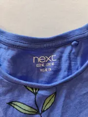 Vorschaubild 6 von Kinder Freizeitkleid Mädchen Blumenmuster Gr. 122 Blau