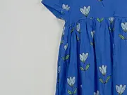 Vorschaubild 3 von Kinder Freizeitkleid Mädchen Blumenmuster Gr. 122 Blau