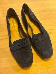 Vorschaubild 2 von Damen Slipper Loafer Gr. 37 Blau Wildleder Casual