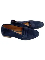 Vorschaubild 1 von Damen Slipper Loafer Gr. 37 Blau Wildleder Casual