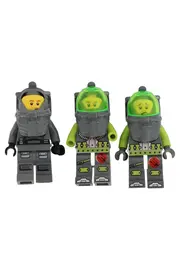 Vorschaubild 1 von Spielfiguren-Set Astronauten Weltraum Minifiguren Grau Grün Kinder
