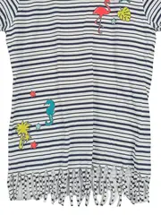 Vorschaubild 4 von Kinder T-Shirt Mädchen gestreift Flamingo Seepferdchen Gr. 146/152 Maritim