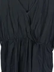 Vorschaubild 5 von Damen Wickelkleid Freizeitkleid Gr. 36/S Schwarz Casual