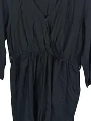 Vorschaubild 4 von Damen Wickelkleid Freizeitkleid Gr. 36/S Schwarz Casual