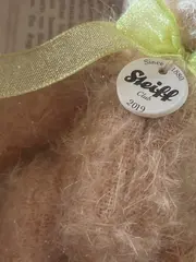 Vorschaubild 3 von Club Teddybär 2019 Mohair Knopf im Ohr 12cm Braun NEU OVP