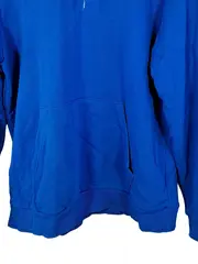 Vorschaubild 2 von Herren Kapuzenpullover Hoodie Blau Gr. L Kängurutasche Sportlich