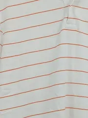 Vorschaubild 2 von Herren Poloshirt gestreift Gr. 48/M Weiß Casual