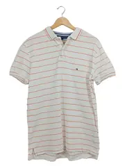 Vorschaubild 1 von Herren Poloshirt gestreift Gr. 48/M Weiß Casual