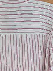 Vorschaubild 5 von Damen Hemdbluse gestreift Gr. 40 L Business Viskose Weiß