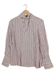 Vorschaubild 1 von Damen Hemdbluse gestreift Gr. 40 L Business Viskose Weiß