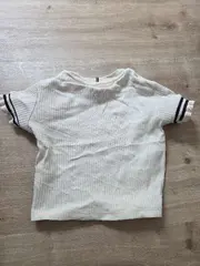 Vorschaubild 2 von T-Shirt Kinder Mädchen Gr. 122 Weiß Rippstrick