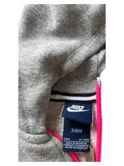 Vorschaubild 3 von Trainingsanzug Baby Mädchen Gr. 68 Grau Pink Sportlich Kapuze