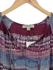 Vorschaubild 2 von Damen Bluse Langarm Ethno Bohemian Mehrfarbig Gr. 40 L