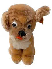 Vorschaubild 1 von Kuscheltier Hund Braun Vintage Klassisch Plüschtier 13 cm