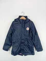 Vorschaubild 2 von Leichte Jacke Kinder Mädchen Gr. 134 Blau Kapuze Freizeit Casual