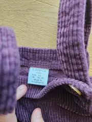 Vorschaubild 5 von Mädchen Latzkleid Cord Katze Gr. 92 Lila Freizeit Herbst Winter