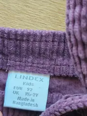 Vorschaubild 6 von Mädchen Latzkleid Cord Katze Gr. 92 Lila Freizeit Herbst Winter