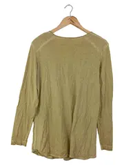 Vorschaubild 2 von Damen Langarmshirt Beige Einheitsgröße Casual Glitzer Motiv