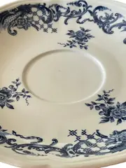 Vorschaubild 2 von Valeria Untersetzer Porzellan Weiß Blau Blumen Klassisch 14.5cm