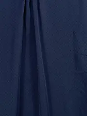 Vorschaubild 3 von Damen Bluse Stehkragen Gr. 42 Blau Elegant Punkte Langarm