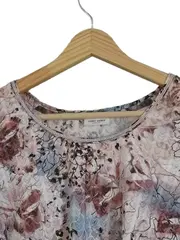 Vorschaubild 4 von Damen T-Shirt Blumenmuster Glitzer Kurzarm Mehrfarbig Gr. 40